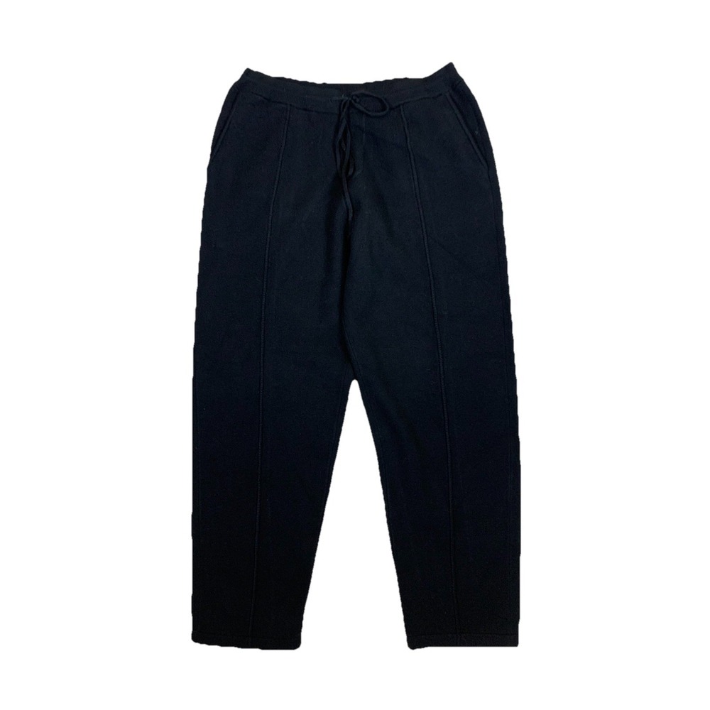 Kith Heavy Knit Elwood Pants Black Minimalist Streetwear XL Sweatpants